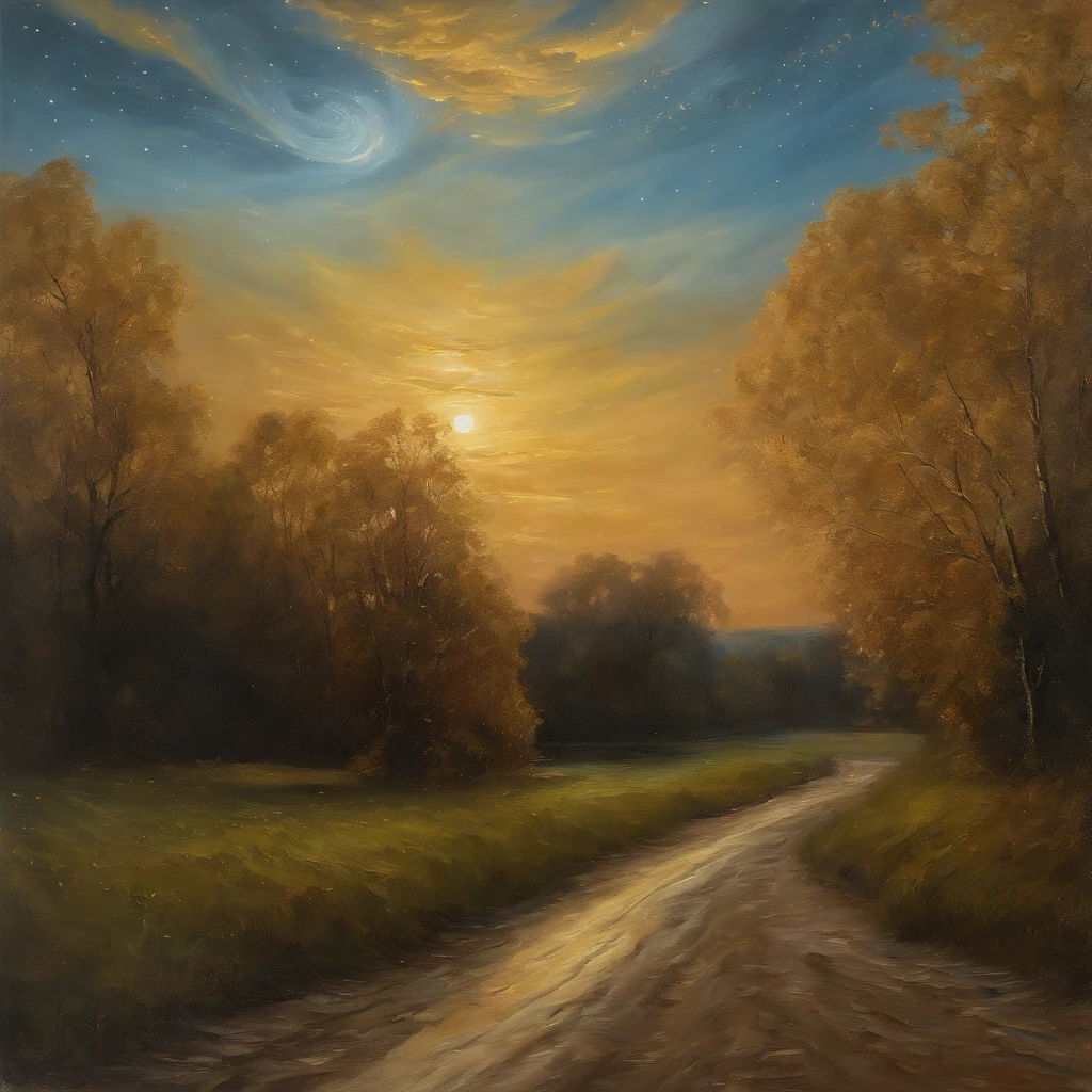 Coarse brushstrokes and wet paint,Fibonacci,the golden ratio,Melted wax,Visible brush strokes,oil on the canvas,Thick brushstrokes,insanely details,8K UHD,ultra-realistic realism,Van Gogh Starry Sky