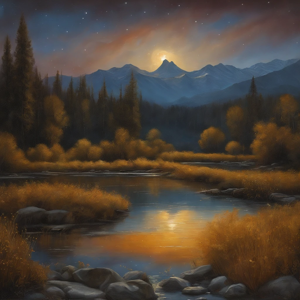 Coarse brushstrokes and wet paint，Fibonacci，the golden ratio，Melted wax，Visible brush strokes，oil on the canvas，Thick brushstrokes，insanely details，8K  UHD，ultra-realistic realism，Van Gogh Starry Sky