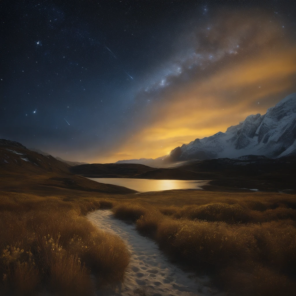 Coarse brushstrokes and wet paint，Fibonacci，the golden ratio，Melted wax，Visible brush strokes，oil on the canvas，Thick brushstrokes，insanely details，8K  UHD，ultra-realistic realism，Van Gogh Starry Sky