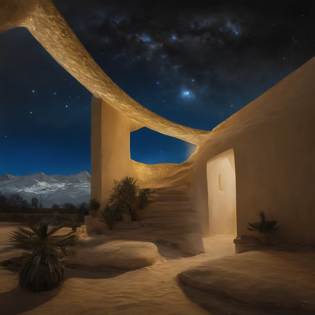 Coarse brushstrokes and wet paint,Fibonacci,the golden ratio,Melted wax,Visible brush strokes,oil on the canvas,Thick brushstrokes,insanely details,8K UHD,ultra-realistic realism,Van Gogh Starry Sky