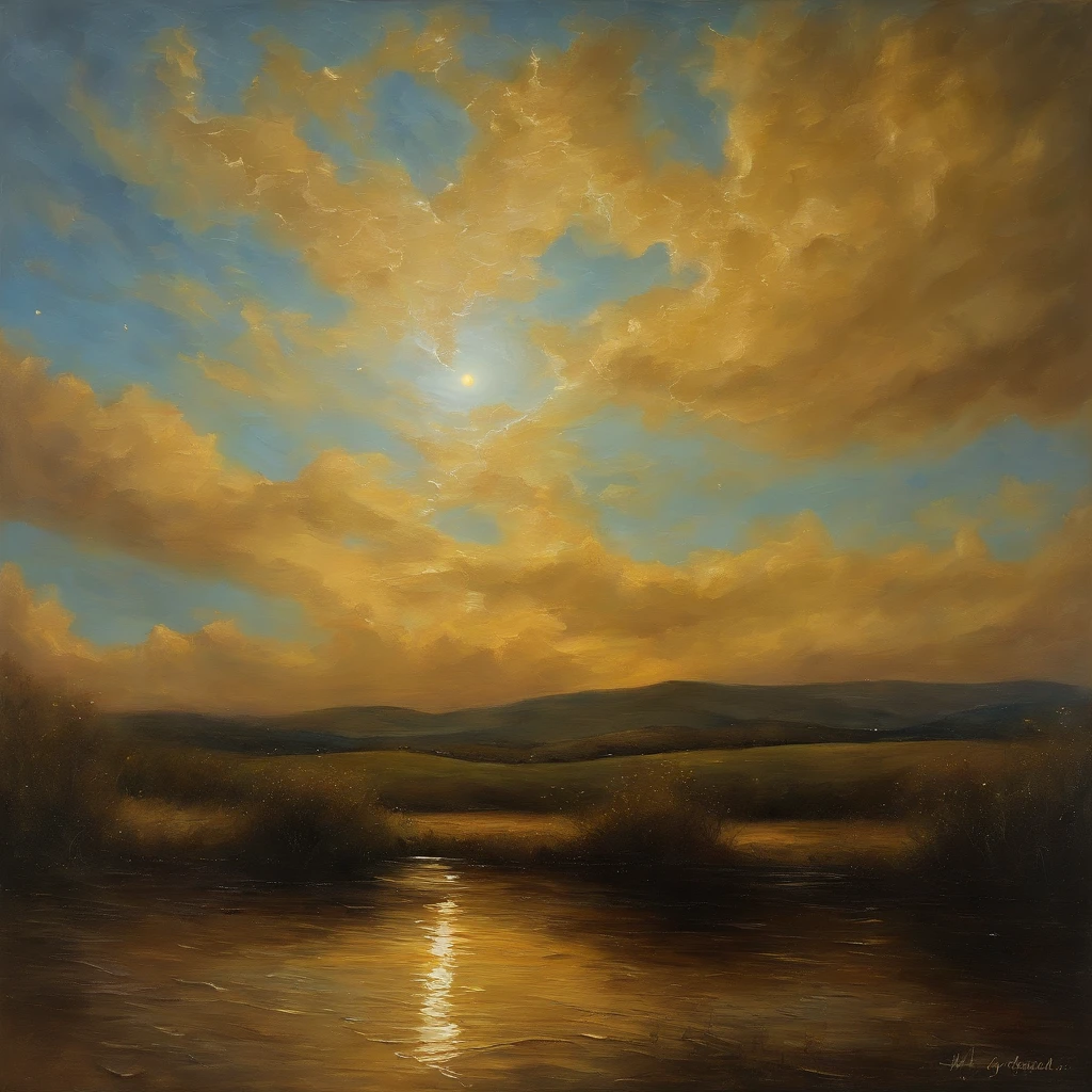 Coarse brushstrokes and wet paint,Fibonacci,the golden ratio,Melted wax,Visible brush strokes,oil on the canvas,Thick brushstrokes,insanely details,8K UHD,ultra-realistic realism,Van Gogh Starry Sky