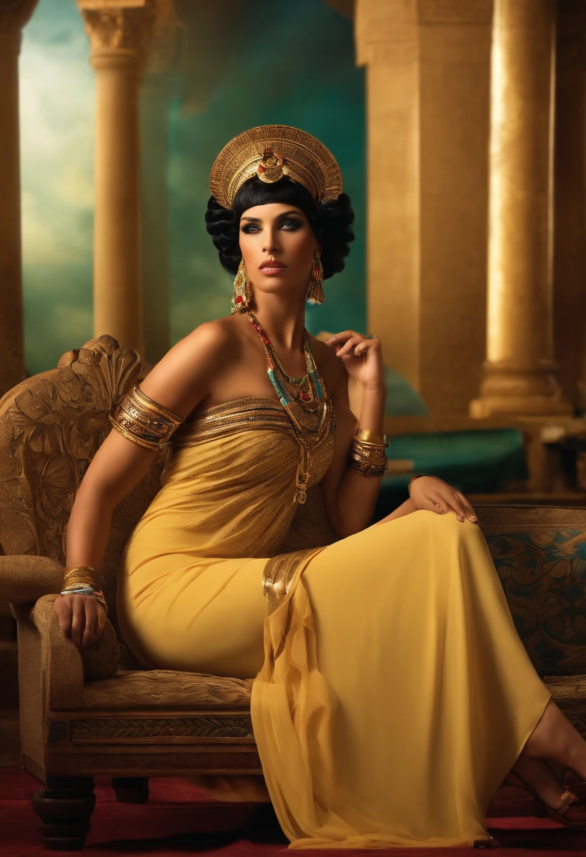 Cleopatra relaxing