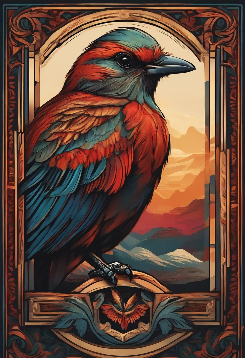 Design a logo that reflects the name "Heartwing Bird"