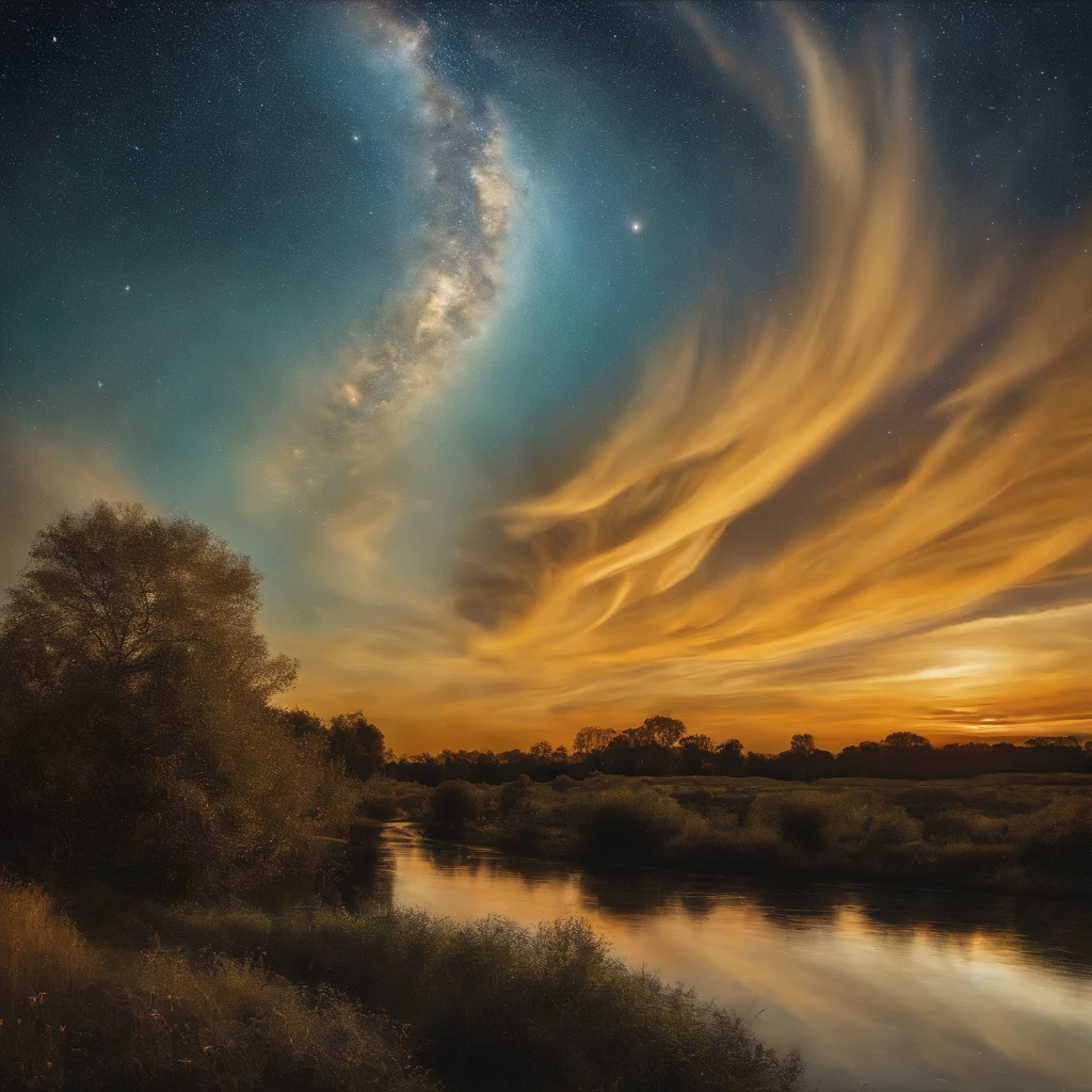 Coarse brushstrokes and wet paint,Fibonacci,the golden ratio,Melted wax,Visible brush strokes,oil on the canvas,Thick brushstrokes,insanely details,8K UHD,ultra-realistic realism,Van Gogh Starry Sky