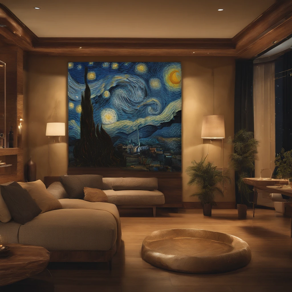 Coarse brushstrokes and wet paint,Fibonacci,the golden ratio,Melted wax,Visible brush strokes,oil on the canvas,Thick brushstrokes,insanely details,8K UHD,ultra-realistic realism,Van Gogh Starry Sky