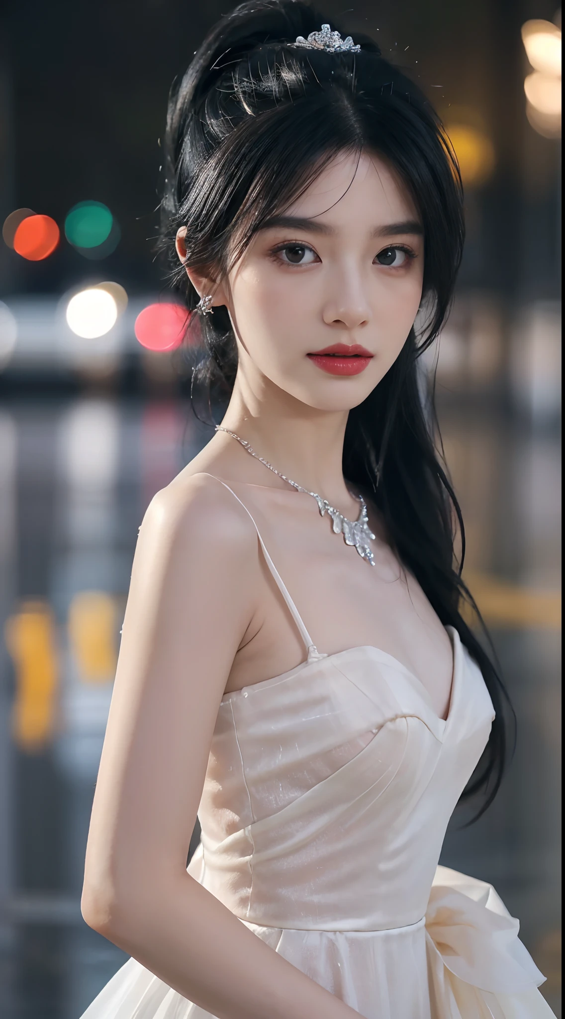 ((Best quality)), ((masterpiece)), (detailed:1.4), 3D, an image of a beautiful cyberpunk female,HDR (High Dynamic Range),Ray Tracing,NVIDIA RTX,Super-Resolution,Unreal 5,Subsurface scattering,PBR Texturing,Post-processing,Anisotropic Filtering,Depth-of-field,Maximum clarity and sharpness,Multi-layered textures,Albedo and Specular maps,Surface shading,Accurate simulation of light-material interaction,Perfect proportions,Octane Render,Two-tone lighting,Wide aperture,Low ISO,White balance,Rule of thirds,8K RAW,