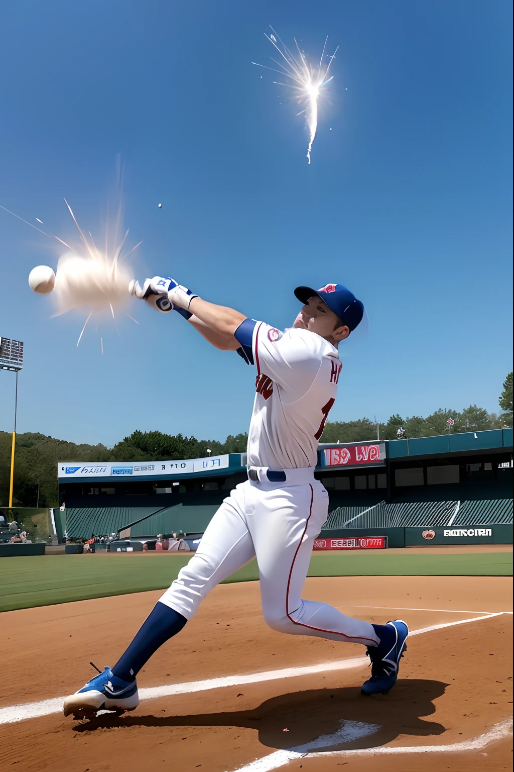Baseball player face、Compensate the butt。