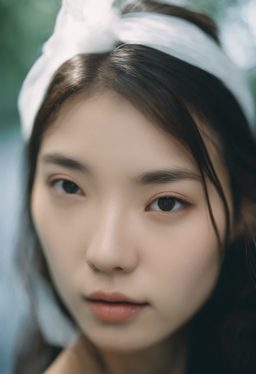 Asian girl looking sad