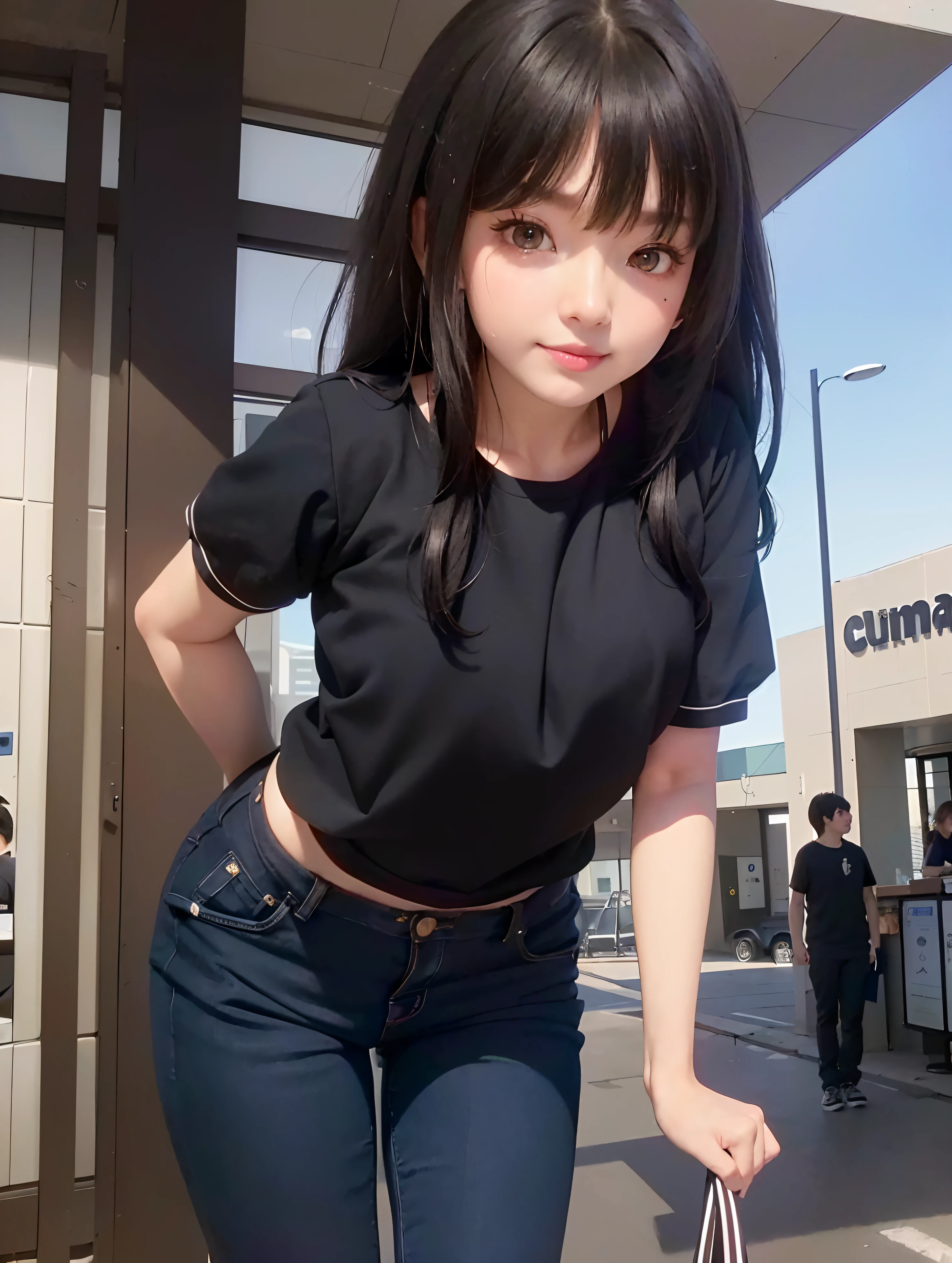 ((8k, RAW photos, top quality, masterpieces), high-definition RAW color photos professional close-up photos, (realistic, photorealism: 1.37), (highest quality), (best shadows), (best illustrations), collarbones ((big)), ((erotic, sexy, ultra high resolution, high-definition CG unified 8K wallpapers, physically based rendering, movie lighting), (aegyo sal:1), 18 year old girl, (grey blazer, ribbon, socks, high school uniform: 1.2), high school classroom, beautiful detail eyes, light on the face, ((full body shot: 1.2)), especially strong light, (upper eyes, grinning smile:1.2),shiny skin, (((black hair, bob hair:1.2))), ( thick thighs), ulzzang-6500-v1.1:0.2, shy, (flash:1.2), NSFW , (puffy), ((seductive posture: 1.2, attractive: 1.2)), (idle), (sitting at a desk in classroom: 1.2)), ((good anatomy: 1.2)), ((bright and refreshing classroom, background blurred: 1.2)), perfect face, cute face, (high angle shot:1.2)
