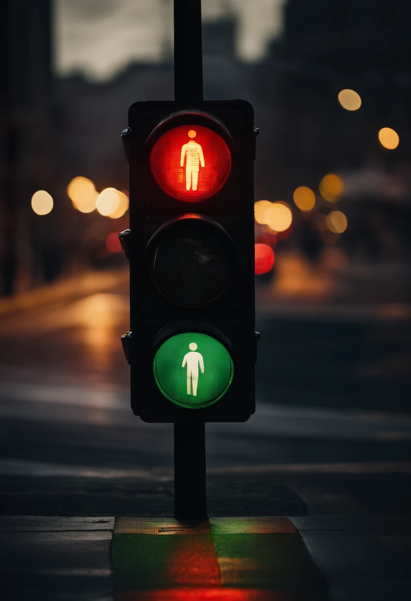 Waiting for a traffic light