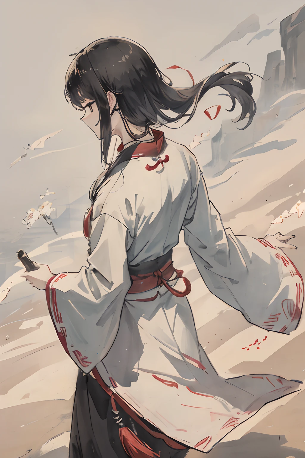 tmasterpiece,best qualityer,Hanfu,ancient wind,Back Shadow,Kizi