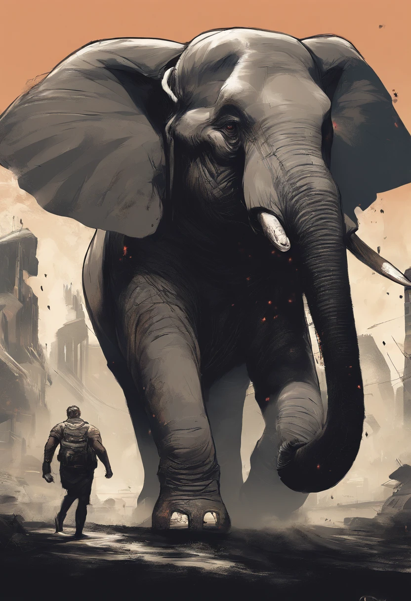 NSFW, ANTHROPHOMORPIC ELEPHANT, HUGE, MUSCULAR, HEAVY, STRONG, HUGE BALLS, HUGE ELEPHANT , HUGE ELEPHANT, , CUM KAIJU
