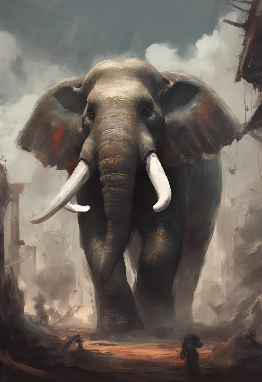 NSFW, ANTHROPHOMORPIC ELEPHANT, HUGE, MUSCULAR, HEAVY, STRONG, HUGE BALLS, HUGE ELEPHANT COCK, HUGE ELEPHANT, ORGASM, CUM KAIJU