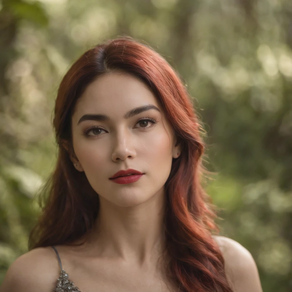 Rei com sua coroa, cabelo Ruivo, cabelo vermelho