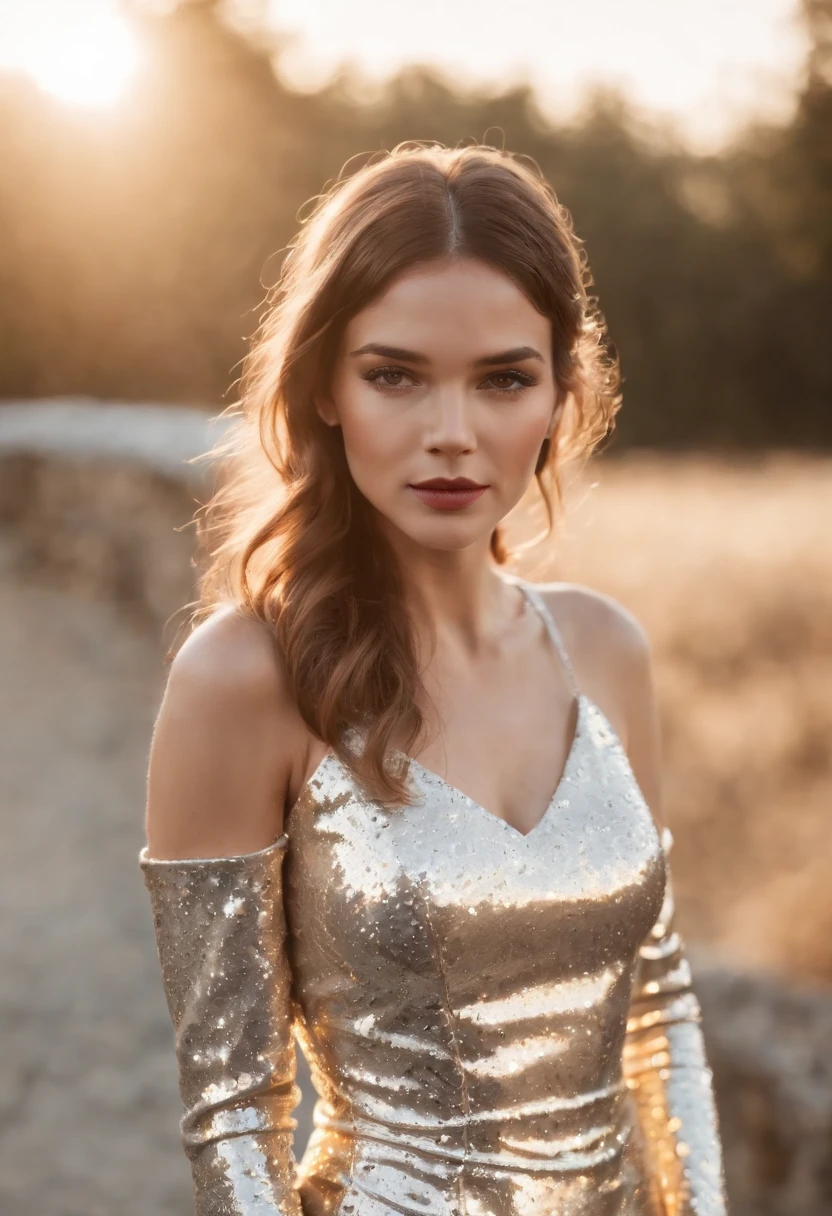 lndswgnr_v1.0, (Sharp focus: 1.5), (sharp focus:1.2), portrait, attractive young woman, (beautiful face:1.1), detailed eyes, luscious lips, (eye makeup:1.2), (tight body:1.2), wearing (flowery dress:1.2) at (the beach:1.2). (morning sun lighting:1.2), depth of field, bokeh, 4K, HDR. by (James C. Christensen:1.2|Jeremy Lipking:1.1).