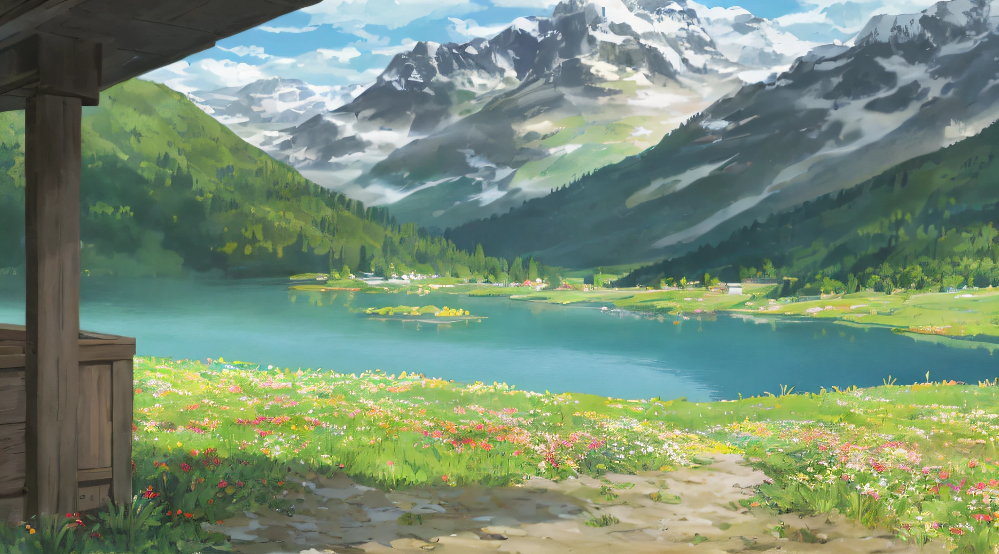 in the style of scenery