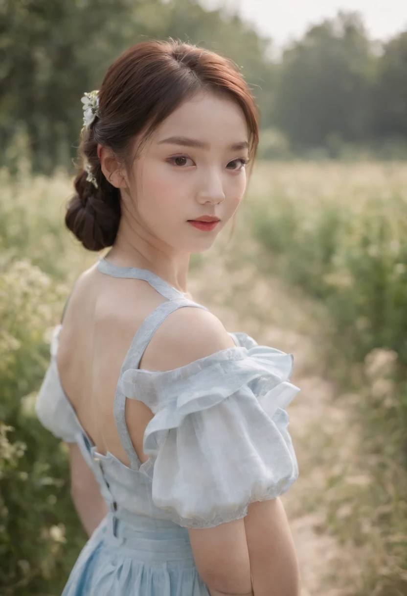 schools,(A 17-year-old Chinese girl 1.2)(Light blue JK plaid skirt 1.3),(white blouse1.2),Little white socks,VANS SHOES,Real Human,realisticlying,Super light and shadow,Extreme light chasing,Super shadows,Super reflexes,(Delicate facial features1.2)(Delicate hands and fingers 1.5)(Full body close-up 1.3)(Wide-angle lens 1.2)(Backlight 1.2)(Warm sunshine 1.3)(Braided head,Large red bow tiara 1.2)