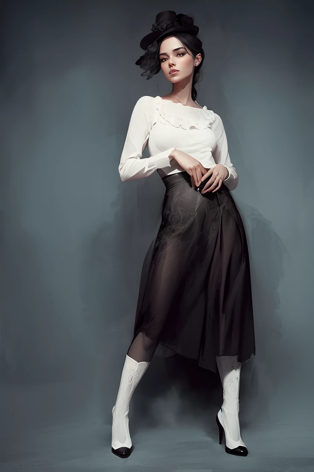 a black and white drawing of a woman in a dress and hat, exquisite digital illustration, beautiful gorgeous digital art, a beautiful artwork illustration, style of charlie bowater, sketch black and white colors, black and white coloring, in style of charlie bowater, gorgeous digital art, black and white colors, beautiful digital art, beautiful digital artwork, with beautiful wings