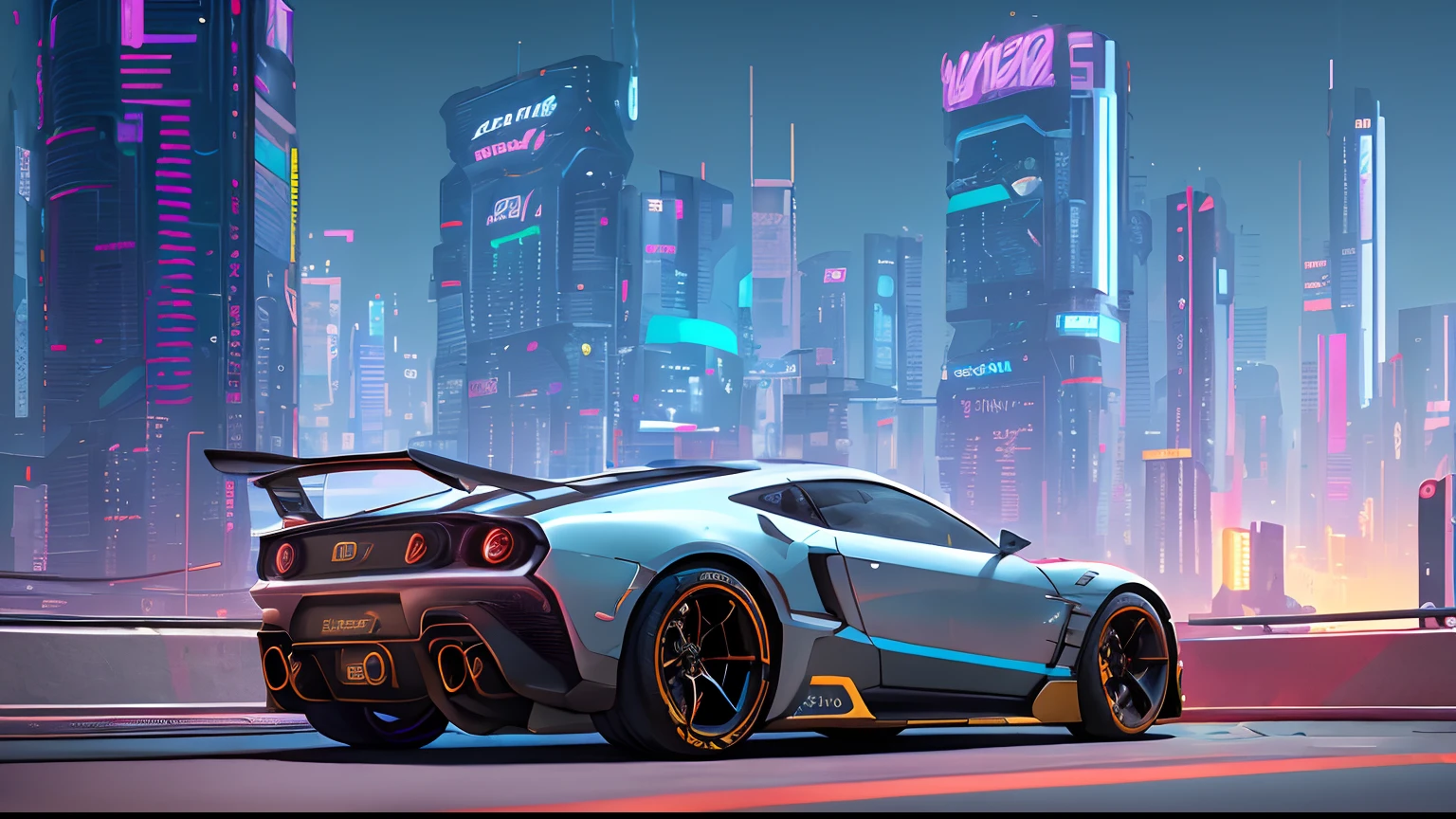 A sports car,mechs,Background cyberpunk,Close up of a car on a city street at night, cyberpunk art by Adrian Zingg, cgsociety contest winner, futurism, Hyper-realistic cyberpunk style, cyberpunk car, dark futuristic, cyberpunk garage on jupiter, 8k octane 3d render, cyberpunk art ultrarealistic 8k, 8 k cg render, 8 K high detail concept art, 3 d octane render conceptart,Best picture quality,High chiaroscuro,