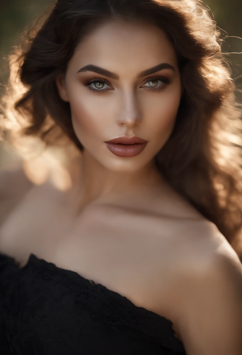(best quality,4k,8k,highres,masterpiece:1.2),ultra-detailed,(realistic,photorealistic,photo-realistic:1.37),beautiful detailed eyes,beautiful detailed lips,extremely detailed eyes and face, long eyelashes,1girl,portrait,classic oil painting,strong gaze,glamorous pose,soft lighting,sensual atmosphere,bare shoulders,luxurious hair,subtle makeup,mysterious background,vintage color palette,elegant and sophisticated,delicate skin texture,artistic composition,vivid colors,shadows and highlights,graceful curves,provocative expression,playful smile,confidence exuding,sublime beauty,alluring charm,impeccable proportions,mesmerizing gaze,graceful and alluring posture,intimate and sensuous,ageless beauty,impeccable softness,embrace vulnerability,embody female power,expressive eyes,playful and teasing,subtle sensuality,innocent allure,expressive lips,whispered secrets,unforgettable presence,ensnare the viewer,goddess-like radiance,admiration in her gaze,unconstrained by societal norms,celebrate femininity,sexy and elegant.