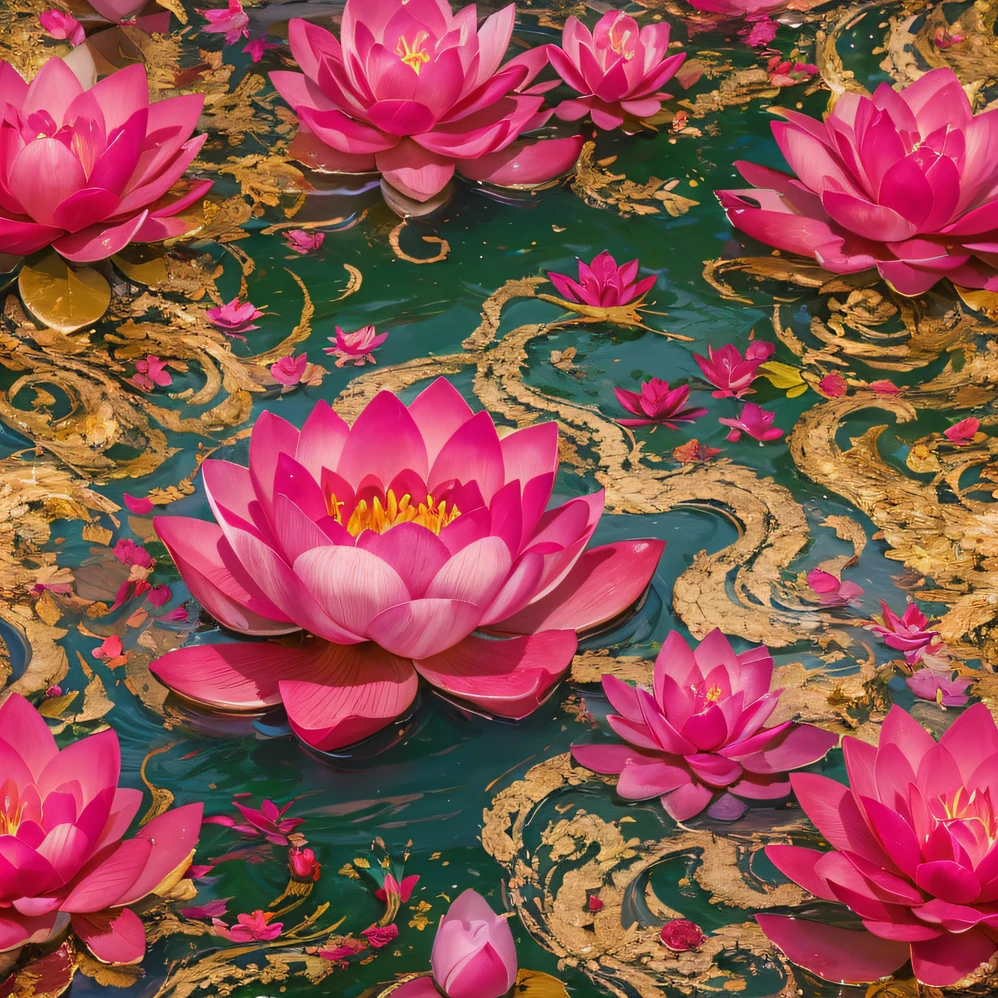 32K（tmasterpiece，k hd，hyper HD，32K）curlies，Flowing rouge，ponds，zydink， a color，  Liaoning people （Silly girl）， （Silk scarf）， Combat posture， looking at the ground，  Flowing rouge curls，Green emerald headdress， Chinese long-sleeved pink gold garment， （abstract ink splash：1.2）， Pink lotus background，Water lily flower protector（realisticlying：1.4），Rouge hair，Autumn is in full swing，The background is pure， A high resolution， the detail， RAW photogr， Sharp Re， Nikon D850 Film Stock Photo by Jefferies Lee 4 Kodak Portra 400 Camera F1.6 shots, Rich colors, ultra-realistic vivid textures, Dramatic lighting, Unreal Engine Art Station Trend, cinestir 800，Large curls，Flowing rouge