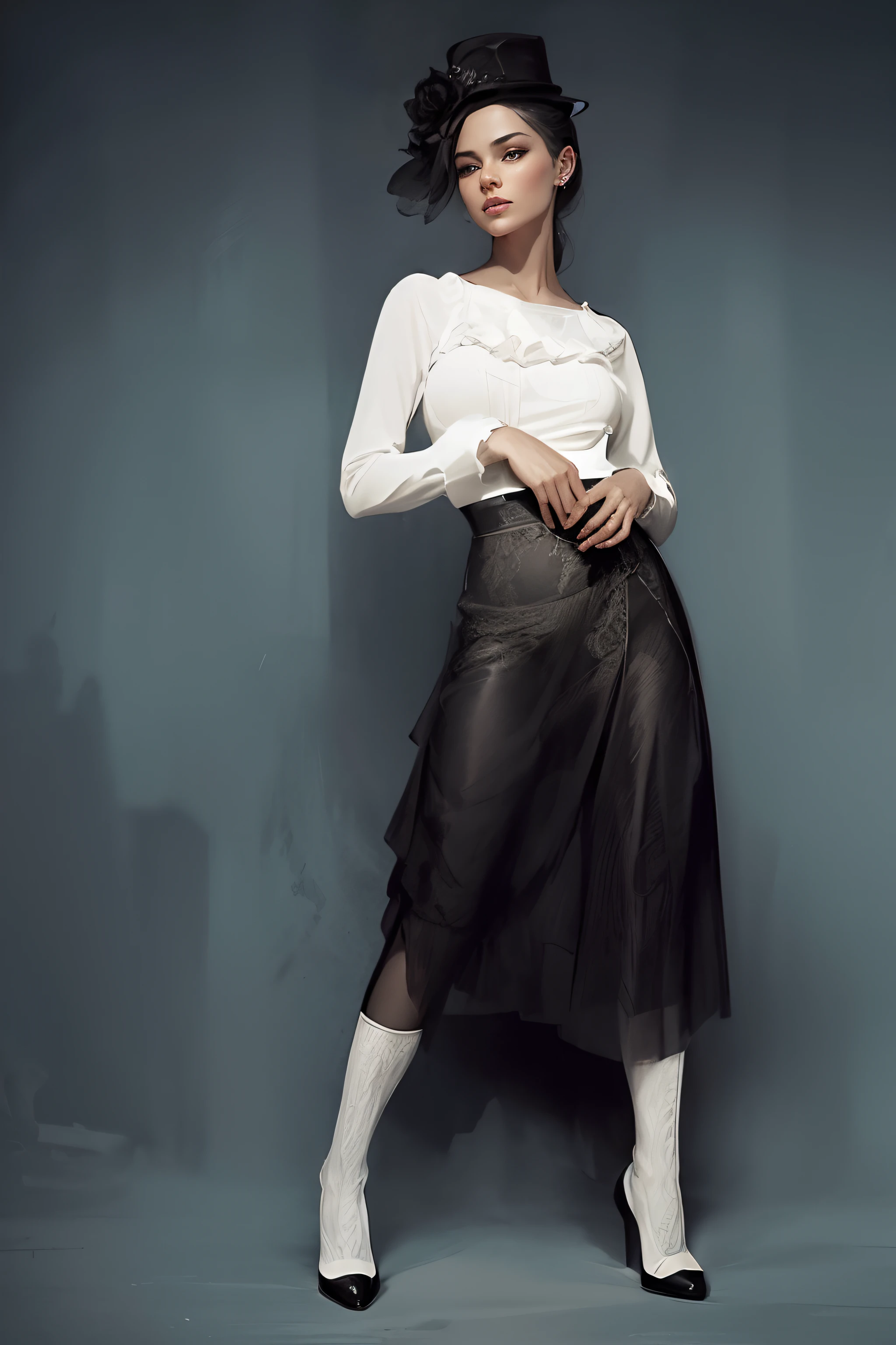a black and white drawing of a woman in a dress and hat, exquisite digital illustration, beautiful gorgeous digital art, a beautiful artwork illustration, style of charlie bowater, sketch black and white colors, black and white coloring, in style of charlie bowater, gorgeous digital art, black and white colors, beautiful digital art, beautiful digital artwork, with beautiful wings