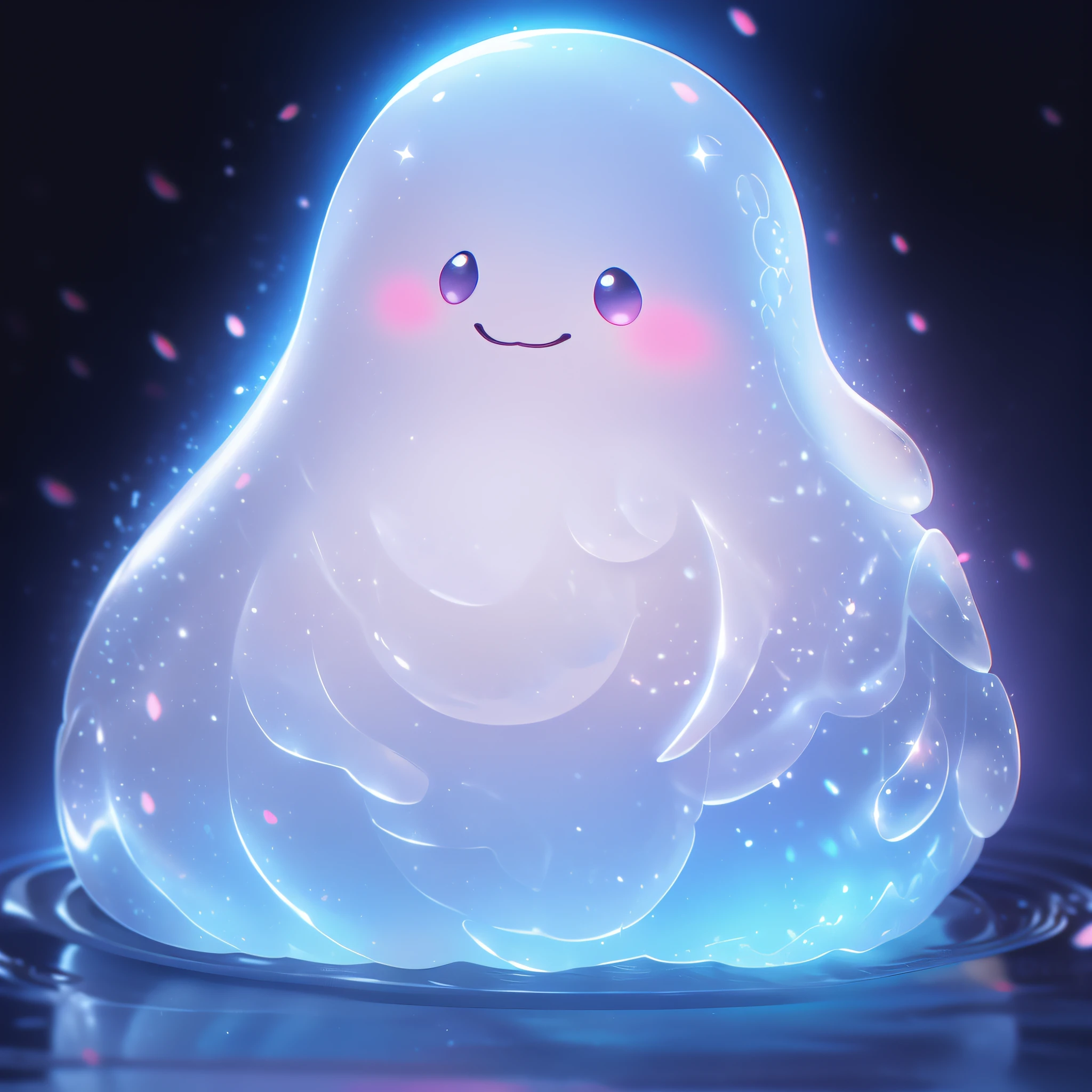 Lovely ghost all the time，A healing smile