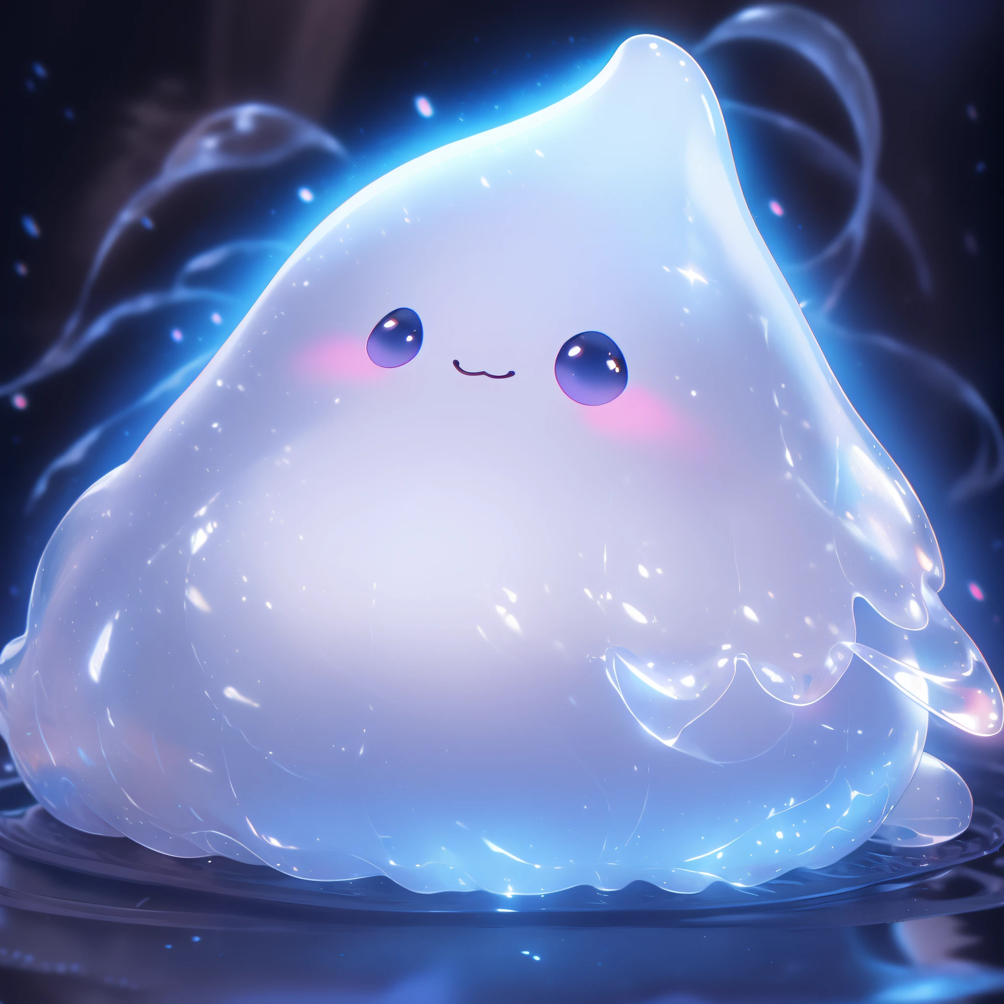 Lovely ghost all the time，A healing smile