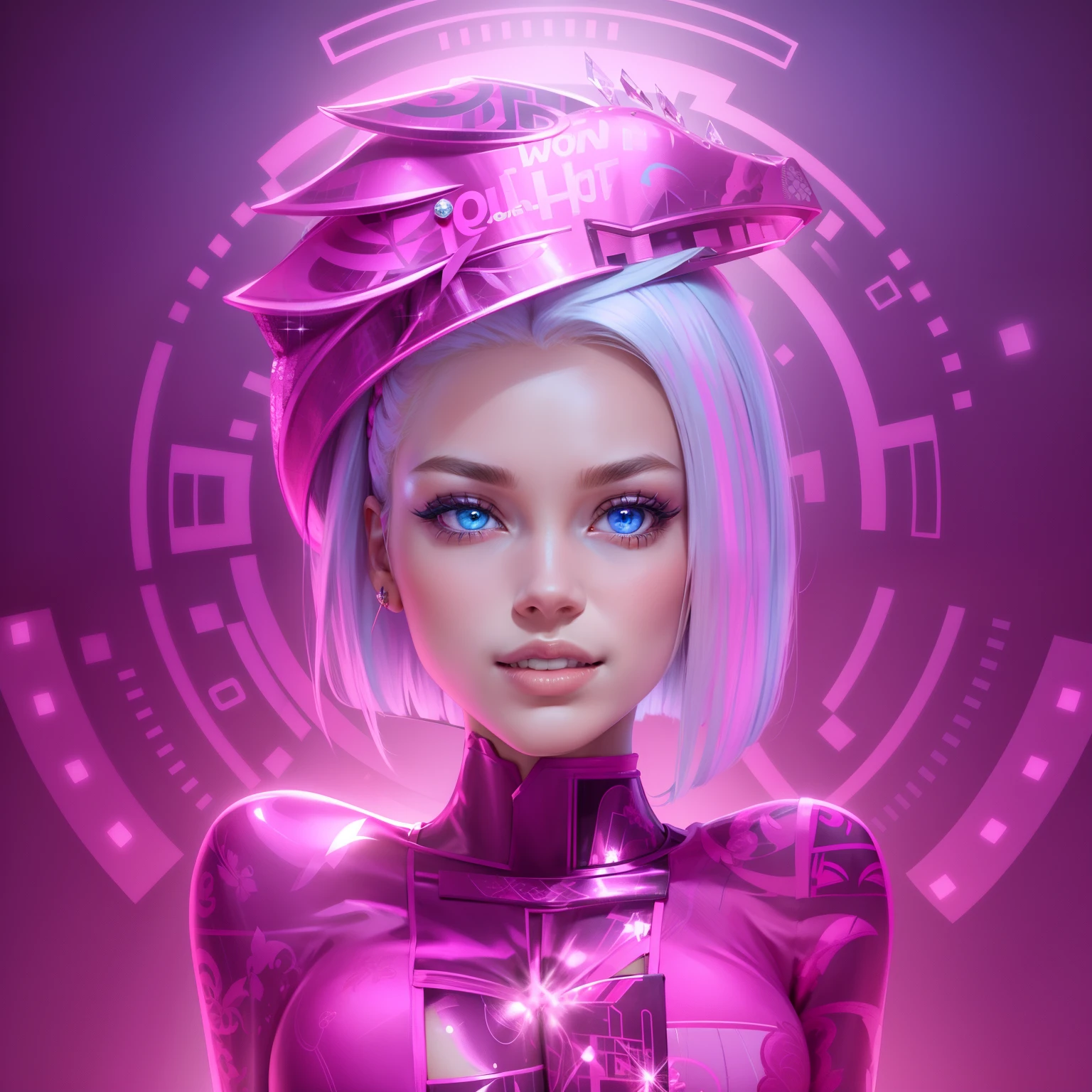 Barbie, ((Full body)), Blue eyes, Smiling face, Hair loss swaying in the wind, Hip Hop Singer Pose, Dressed in hip-hop style, Wearing a pink cheongsam that reflects light like a ball of mirror glowing with sequins, With a pink bow on the arm, Fashion, Extremely high quality, high details, 8K, clean back ground, in studio, ((Full body shot)),Fingers are realistic,Accurate Hand Modeling,