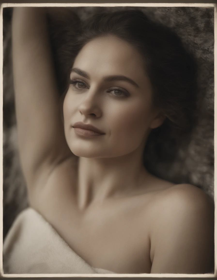 uma linda jovem, natural breas