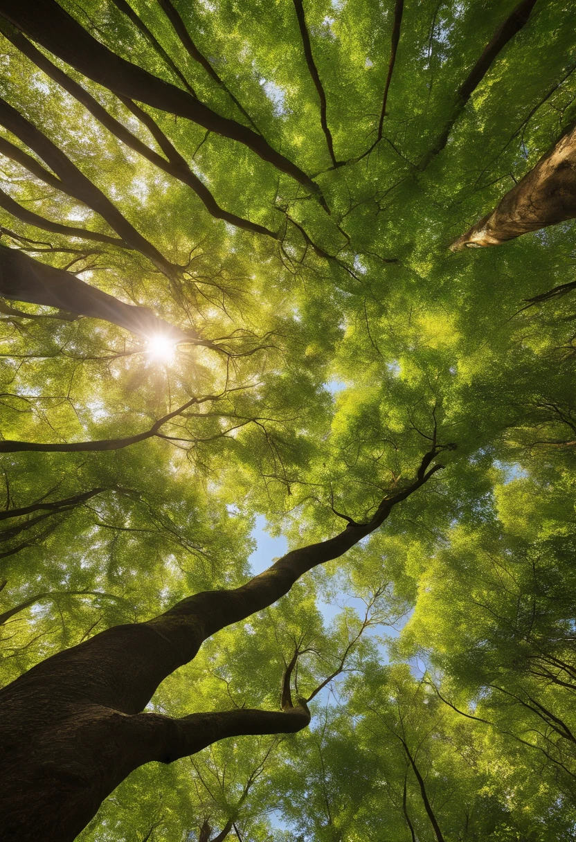 ((master part)), ((best quality)), 8k, alto detalhamento, ultra-detalhado,
Uma cena natural vibrante e animada se desenrola diante de seus olhos. Em uma floresta exuberante e verdejante, Towering trees stretch out towards the sky, seus galhos adornados com folhas verdes vibrantes. Sunlight filters through the canopy, casting a warm, golden glow on the forest floor. A tree cut to the center of the image
vibrant and lively natural scenery, Lush Forest, towering trees, ((folhas verdes verdejantes)), sunlight filtering through the canopy, brilho quente e dourado, melodious birdsongs, Penas coloridas, pequenos animais, ((abundance of life)).