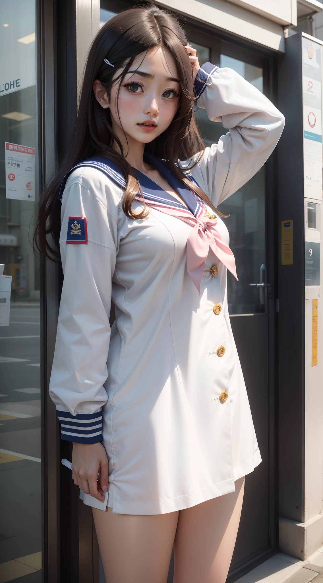 Satomi Ishihara、a sailor suit