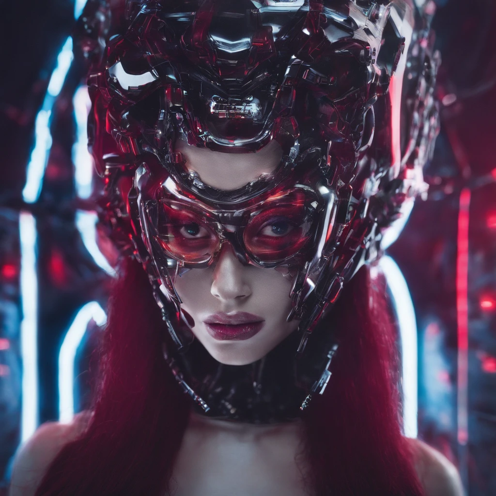 32K(tmasterpiece,k hd,hyper HD,32K)Roll Flying Flax Constellation,Lizard Head Platinum Gold Silk Armor Tulle Cyberpunk Space Station 1:90 miniatures,the sideview,semi transparent,Portrait close-up,Ice is permeable to gas,Film light and shadow,Full composition,Panorama ultra-wide angle,extremely happy,Pterostilbene has a delicate texture,Strong visual impact,hyper-detailing,Dream girl,Refined face,prettyeyes,Cherry small mouth,high saturated,Long flowing burgundy hair,crystal-clear,Good sense of perspective,Light and shadow effects,16K smooth,Surface reflected light