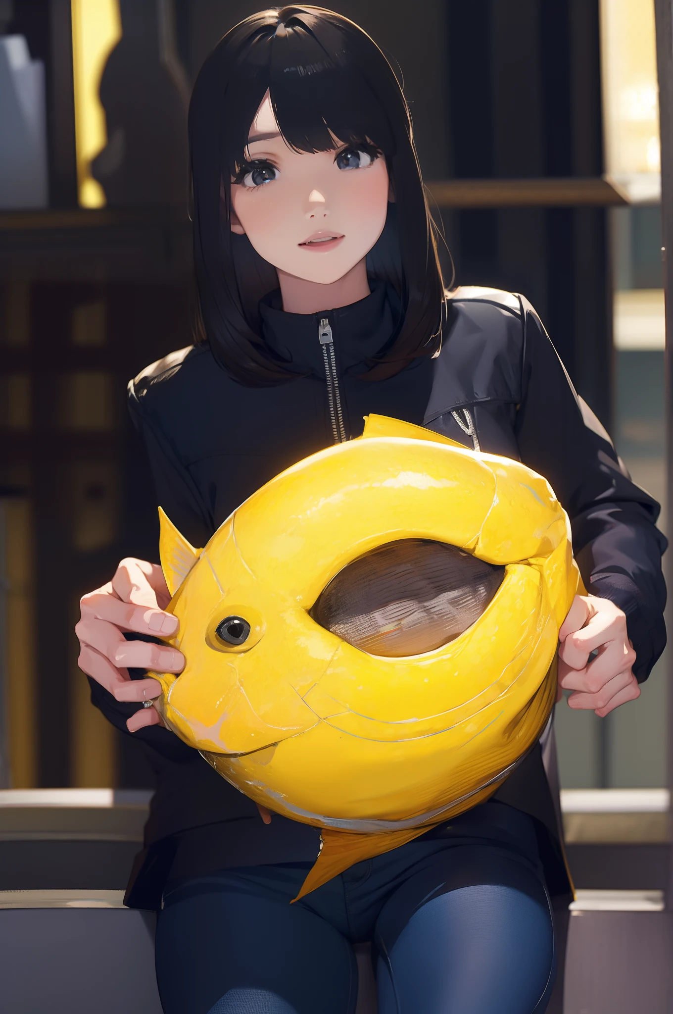 Right hand grabbing a fish
