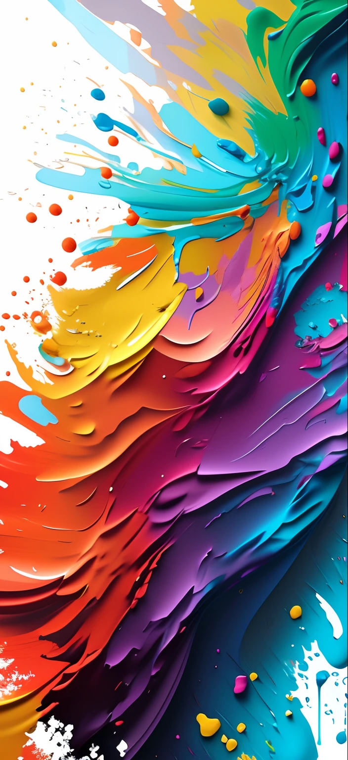 Colorful paint splashed on white background, colorful splashs, Splashes of bright paint, vibrant digital painting, paint splatter, painted digital art, splash of color, Acrylic paint splash, paint splatter, splash of color, colorful digital painting, splash painting, Watercolor splash, Some paint splashes, vibrant & Colorful background