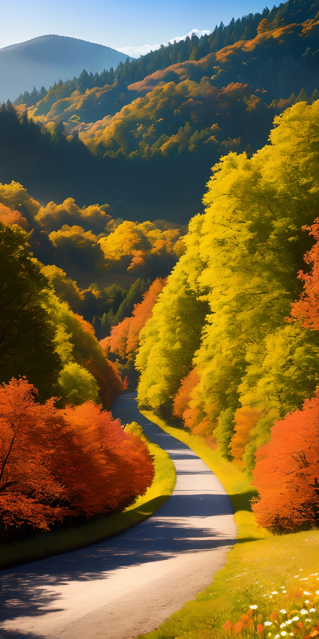 Masterpiece, best quality, high quality, highly detailed CG unified 8k wallpaper beautiful landscape oil painting, award winning photography, bokeh, depth of field, HDR, bloom, chromatic aberration, realistic, very detailed, trends on artstation, trends on CGsociety, complex, high detail, dramatic, midway art and masterpieces, best quality, high quality, extremely detailed CG unified 8k wallpaper lush winter landscape, rolling green hills stretching towards the horizon, dotted with pink, Yellow wildflowers and purple, volumetric lighting and masterpiece, best quality, high quality, extremely detailed CG Unity 8k wallpaper tranquil autumn landscape surrounded by golden, fiery red and burnt orange trees. The fresh air is mixed with the sweet aroma of fallen leaves and wood smoke. The ground was covered with golden leaves, rustling under your feet. In the distance, a golden mountain rises, volumetric lighting and masterpieces, the best quality, high quality, extremely detailed CG unified 8k wallpaper stunning winter landscape covered in golden mantle, creating a world of sparkling white and gold. Tall evergreens tall and proud, their branches crushed by snow, volumetric lighting and masterpieces, the best quality, high quality, extremely detailed CG unified 8k wallpaper, vibrant spring landscape full of new life and colors. The rolling hills are covered with a green carpet, dotted with delicate wildflowers in pink, purple and yellow tones, and stereo lighting