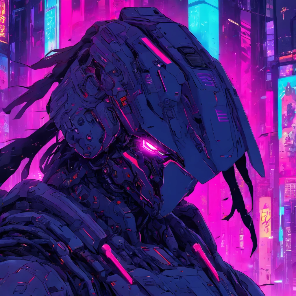 military cyberpunk mech
