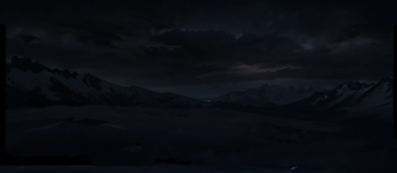 Close-up of the night sky,The background is mountains, dark night environment, dark mountains, Beautiful dark landscape, 8 k''. voluminetric lighting, Realistic. Dark atmosphere,, highly detailed surreal vfx, Night sky; 8K