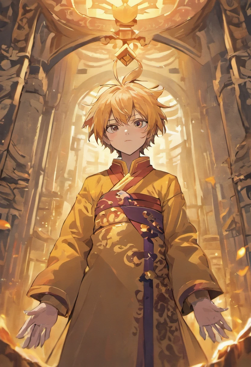 The protagonist is the ancient Chinese god of wealth,The protagonist is a grandfather in his 80s,white backgrounid,2D,cartoony,adolable,Full body frontal photo,Chinese trench coat,detail-rich,Realistic and warm light,clean backdrop