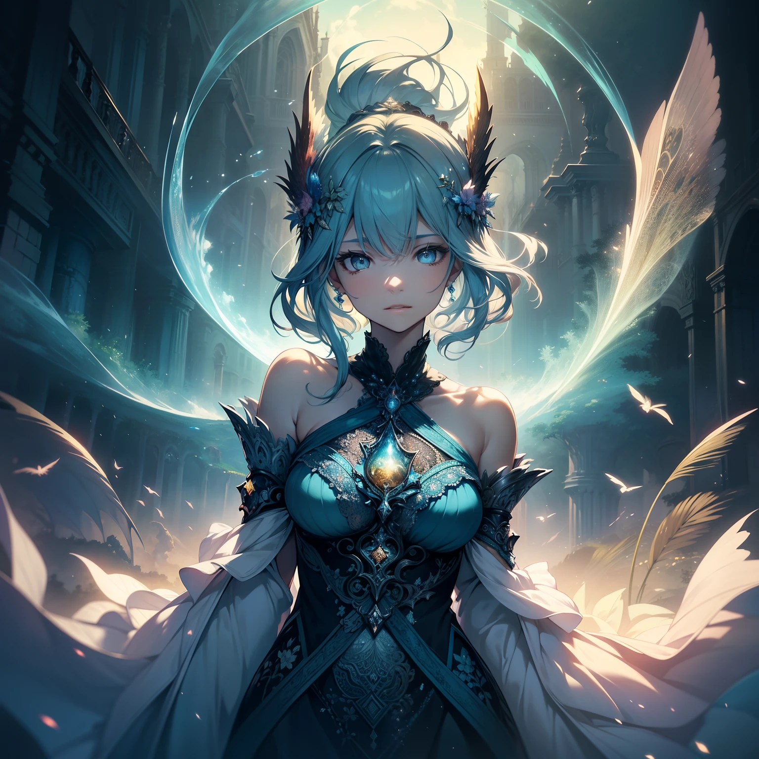 beautiful detailed artwork,stunning masterpiece,ultra-detailed painting,impressive surrealistic style,vibrant colors,dreamy atmosphere,soft lighting,eerie ambiance,lush garden,ethereal figures,floating clouds,gentle breeze,shimmering light,sublime beauty,serene tranquility,subtle details,radiant glow,dynamic composition,magical elements,whimsical touch,harmonious balance,layers of depth,mystical energy,hidden symbolism,melting colors,illusion of movement,aesthetic delight,emotional resonance,mesmerizing textures,enchanting realism,magnificent creation,awe-inspiring imagery,lifelike depiction,viewer immersion