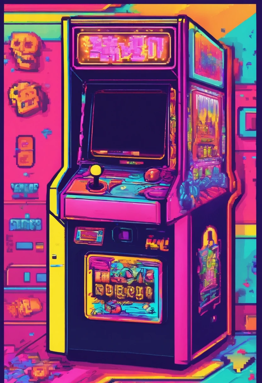 kawaii aesthetics, Sala de juegos arcade, NULO, Vaporwave, synthwave