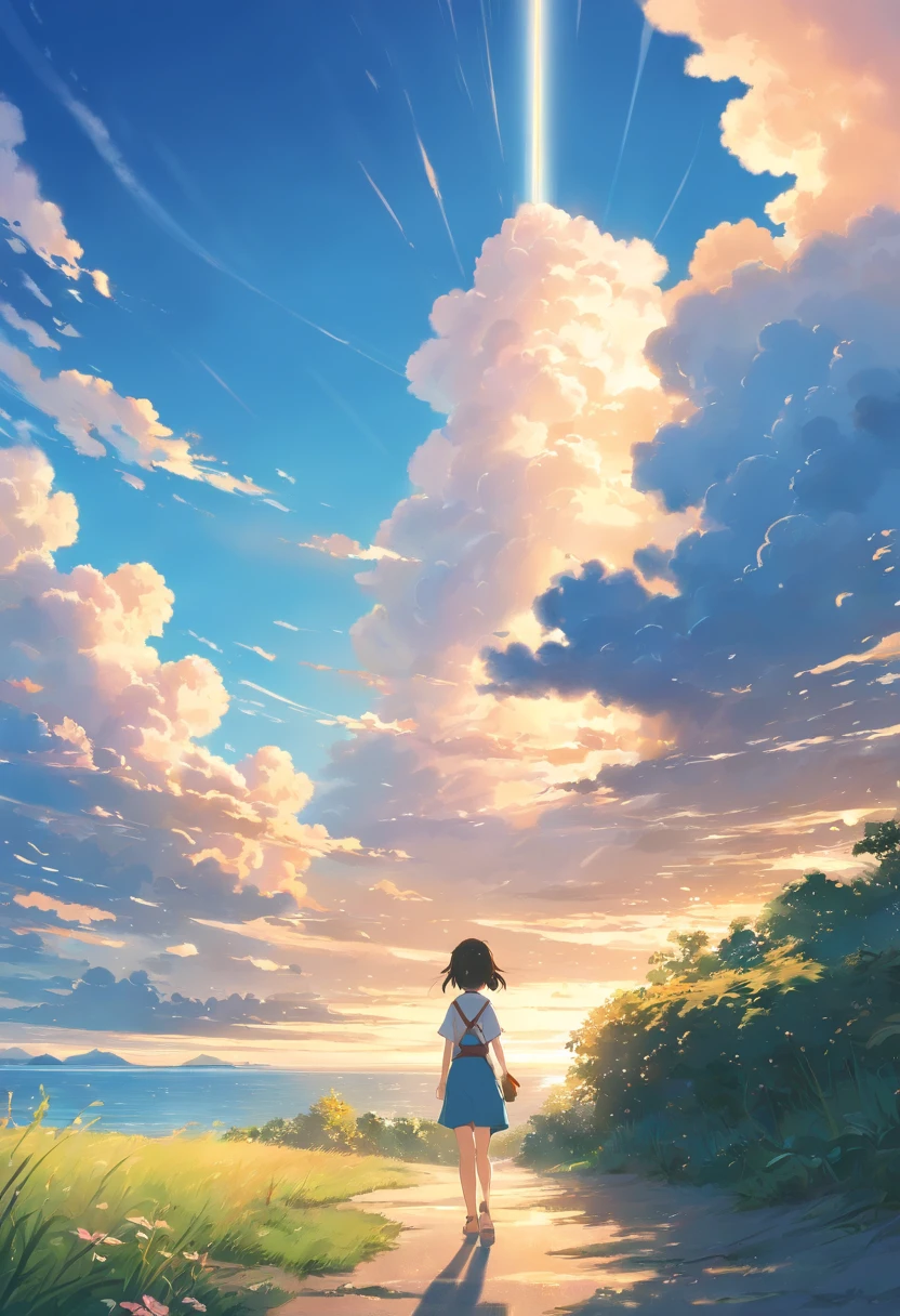 "Umgeben von Wolken,Beautiful and fluid graphics,Meticulously depicted landscape,Leichte Wolken schweben auf dem Wasser,It's like a fairytale land。Dunstiges Licht durchdringt die Wolken,Reflektieren Sie atemberaubende Licht- und Schatteneffekte。Auf dem Bild ist ein Wolkenmeer zu sehen,Die sich abzeichnende Aussicht ist faszinierend。"