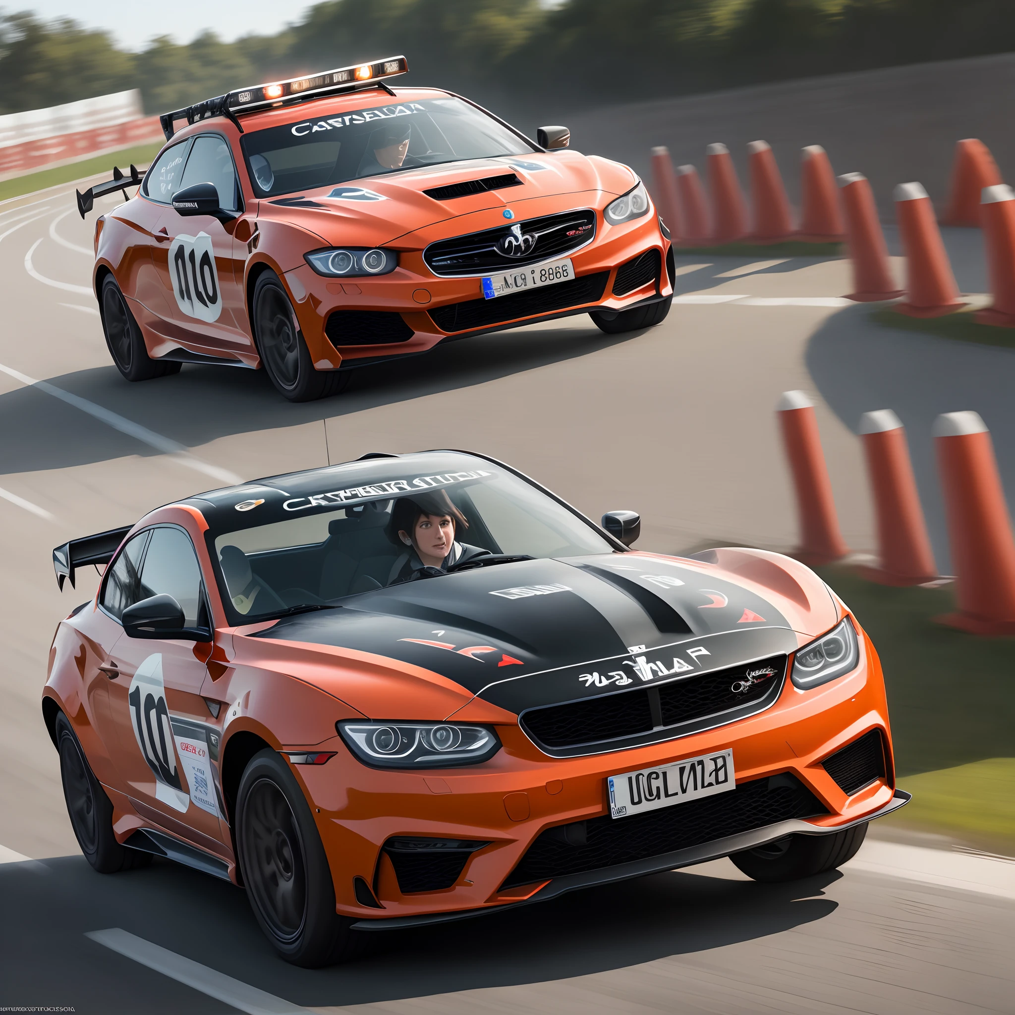 Carro de corrida ultra realista