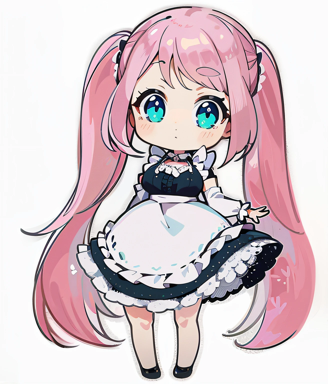 Lovely maid,Big breasts ,