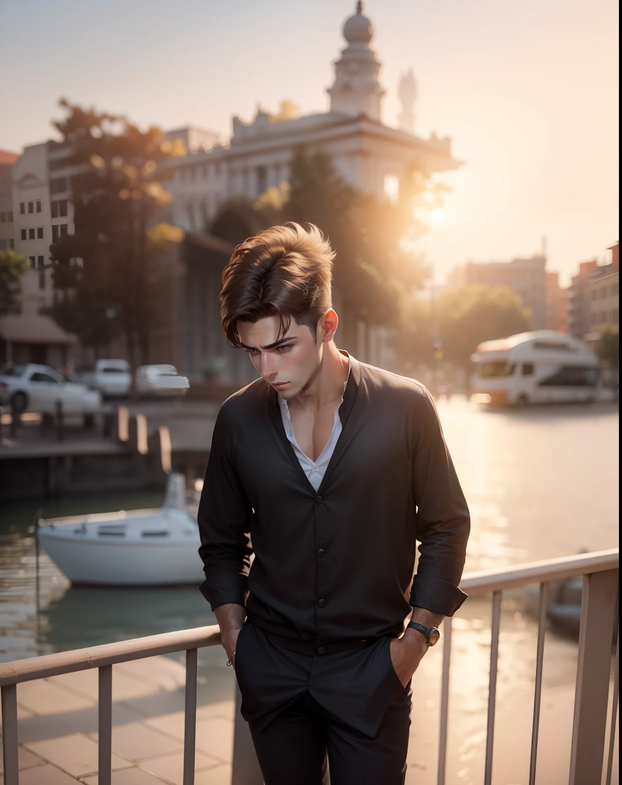 Change background handsome boy, realistic face, 8k ultra realistic world handsome boy ,