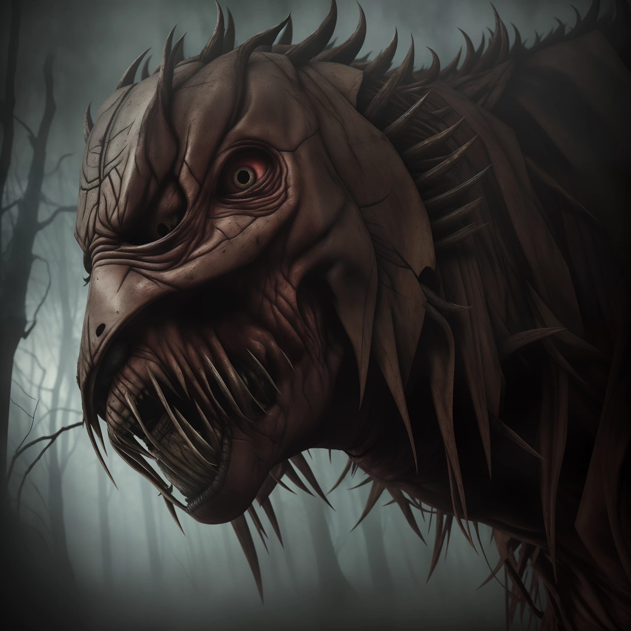(best quality,4k,8k,highres,masterpiece:1.2),ultra-detailed,(realistic,photorealistic,photo-realistic:1.37),Horror,predator,crouched for attack,bright light,daylight,fangs,sharp claws,menacing,gritty texture,dark shadows,intense atmosphere,(iron skin),ominous presence,dangerous,thrilling,creepy,dreadful,unsettling,terrifying,horrendous,tense moment,spine-chilling,horror movie scene,suspenseful,heart-pounding,nightmare-inducing,petrifying,haunting,bloodcurdling,goosebumps-inducing,horror tradition,nightmarish creatures,monster,feeling of unease,terrible anticipation,edge-of-your-seat