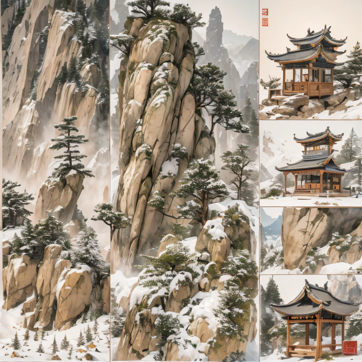 snowy peak(mont)Treasure House(kiosk)Near Lantian(village),
Deadwood(hut)Three blankets(hali)One hole in the sky(boulders)。
Half Ridge(kiosk)Huacheng(kiosk)Wordless stone(stele),
Wan Song(close)Snow Peak(pathway)There is dragon sleep(fang)。
Manjusri(tw)Ancient mirrors(tw)Jinao Bridge(bru),
Lohan(boulders)Tiyun(ridge)Elephant bone peak(kulmin)。
Incense stone(grind)free captive animals(chii)Pool dipping moon(chii),
Wangzhou(kiosk)Zhuo Xi(izumi)Ying Chao Spring(izumi)。