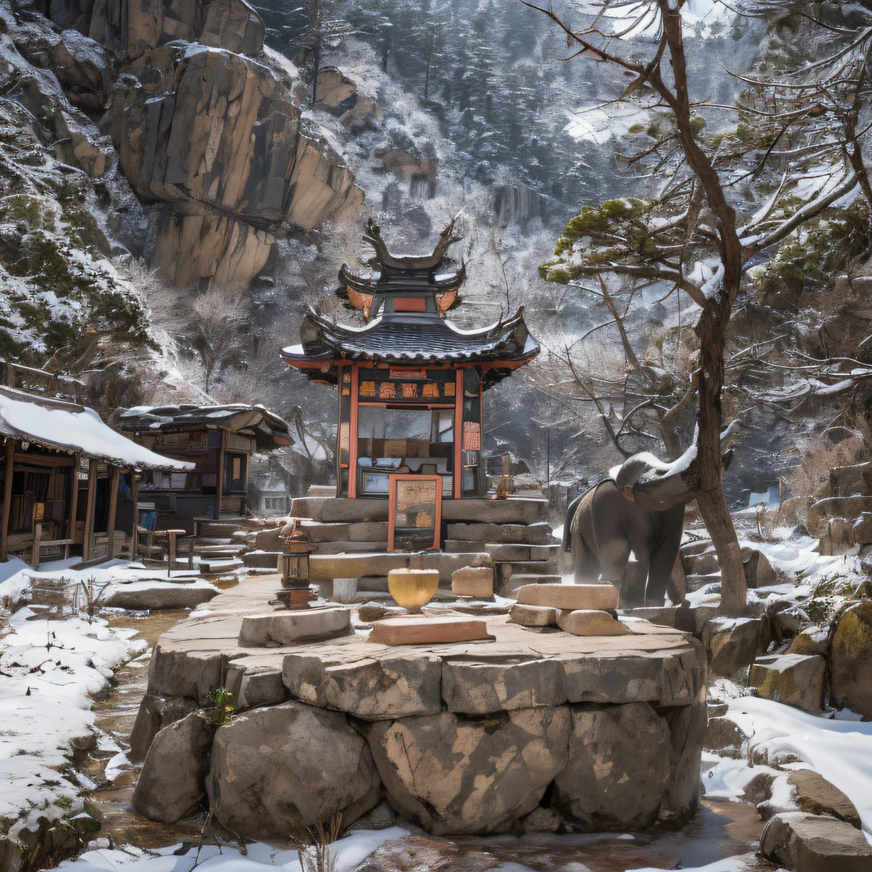 snowy peak(mont)Treasure House(kiosk)Near Lantian(village),
Deadwood(hut)Three blankets(hali)One hole in the sky(boulders)。
Half Ridge(kiosk)Huacheng(kiosk)Wordless stone(stele),
Wan Song(close)Snow Peak(pathway)There is dragon sleep(fang)。
Manjusri(tw)Ancient mirrors(tw)Jinao Bridge(bru),
Lohan(boulders)Tiyun(ridge)Elephant bone peak(kulmin)。
Incense stone(grind)free captive animals(chii)Pool dipping moon(chii),
Wangzhou(kiosk)Zhuo Xi(izumi)Ying Chao Spring(izumi)。