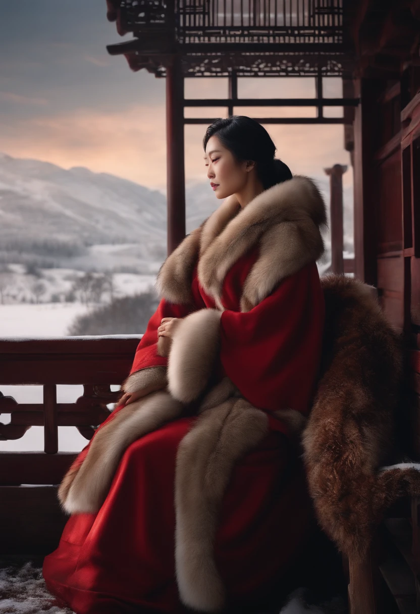 Asians, Cold, fur, relaxing, quit