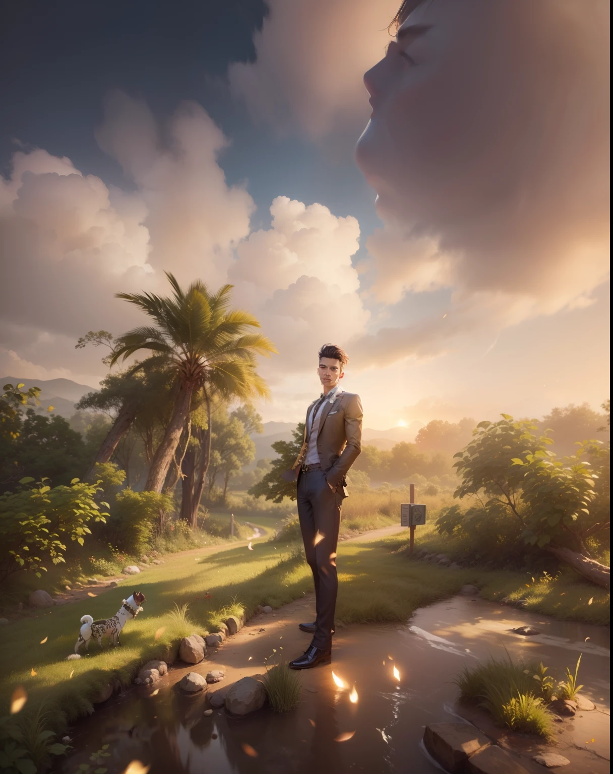 Change background handsome boy, realistic face, 8k ultra realistic